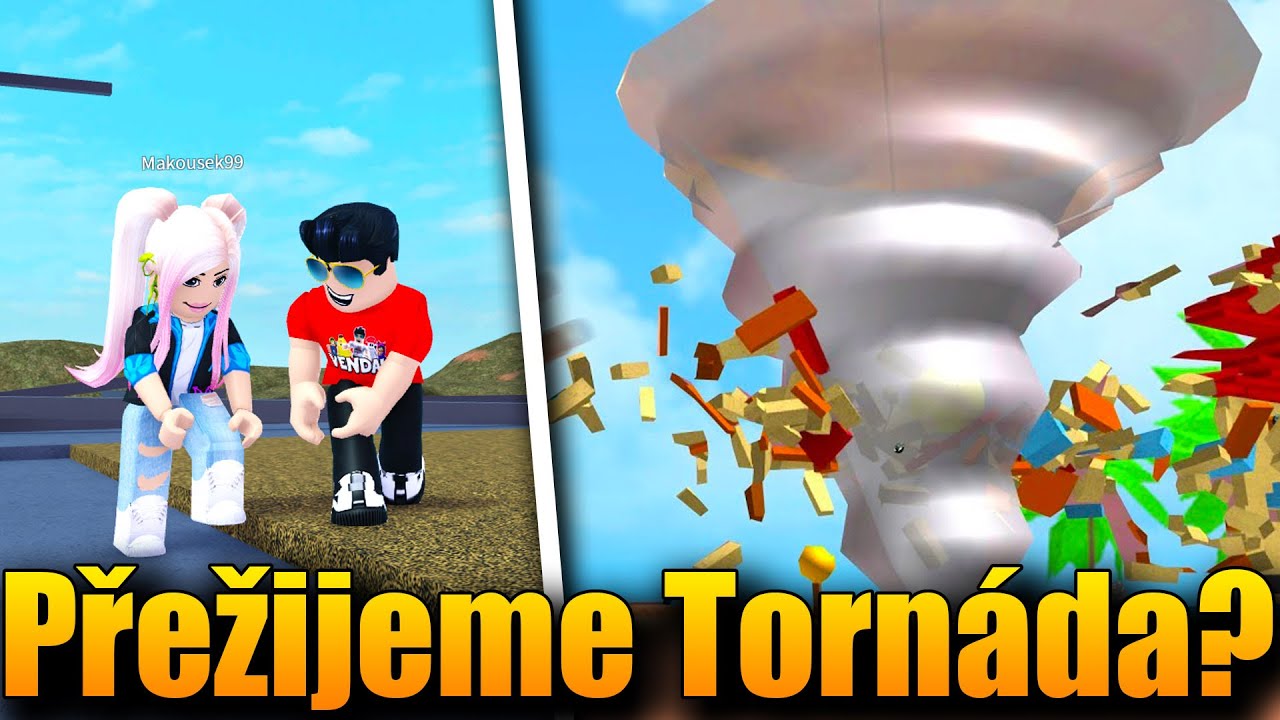 DOKÁŽEME S MAKKY PŘEŽÍT ŠÍLENÁ TORNÁDA?😱🌪 Roblox Tornado Alley Ultimate w/@Makousek