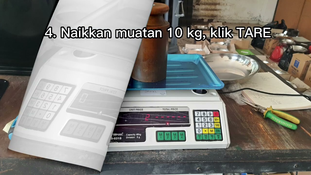Kalibrasi Timbangan Vishal VS-6018 /Calibration Vishal VS-6018