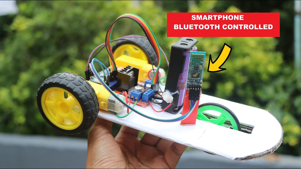 How to Make Smartphone Controlled Car using Arduino | Arduino Projects