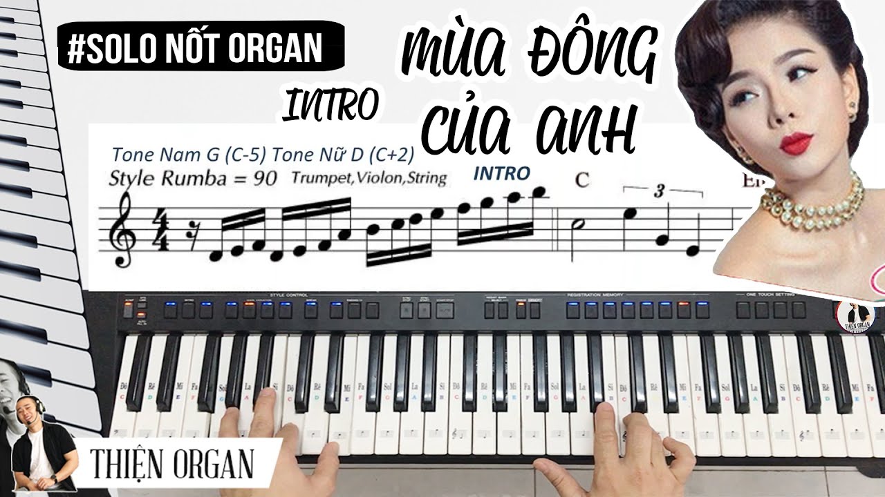 Intro Organ MÙA ĐÔNG CỦA ANH [BOLERO] Hướng dẫn - THIỆN ORGAN