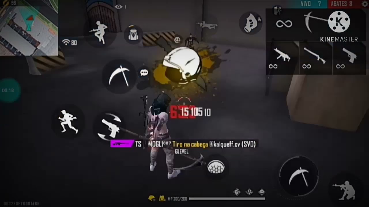 Highlight free Fire, GLEVEL 🇧🇷, armas M1014, Desert, SKS, MODE LEVEL UP