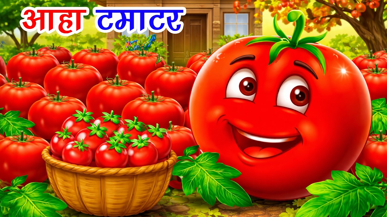 Aha Tamatar Bade Mazedaar | Hindi Rhymes And Kids Songs | Aapu Tapu Rhymes