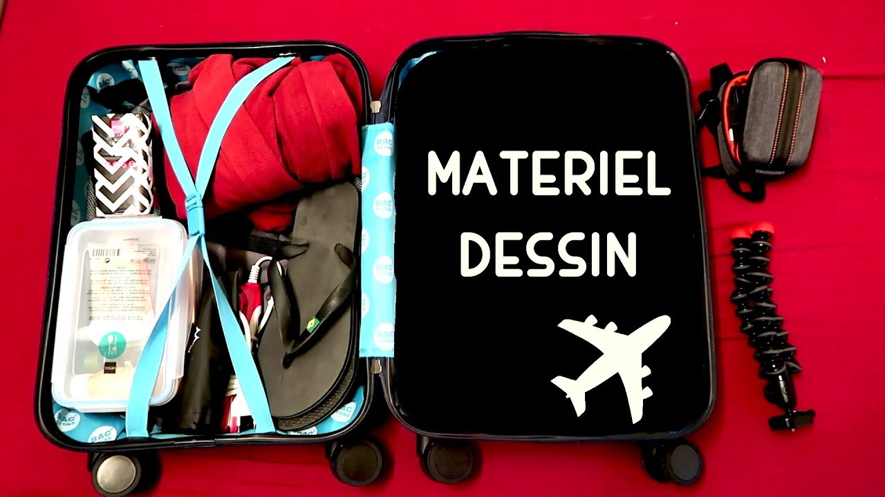 La VALISE de L'ARTISTE VOYAGEUR #matériel dessin