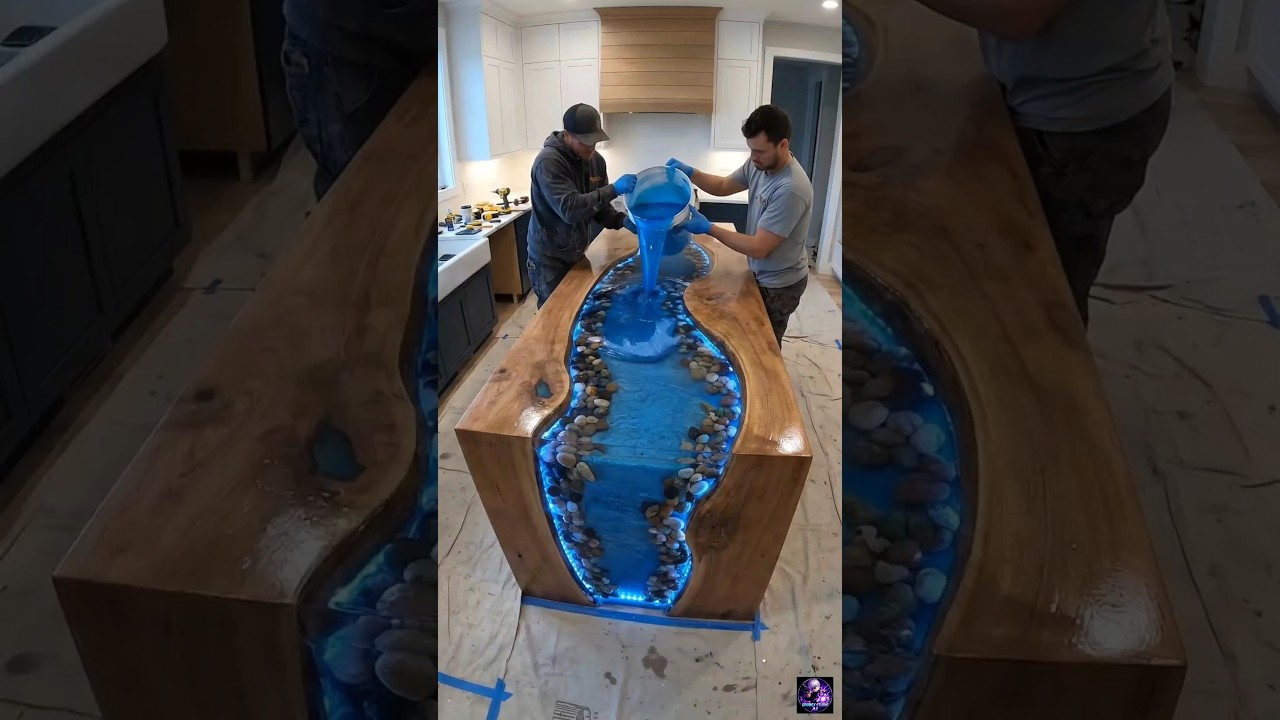 How a normal room change into epoxy floor room 😱#shortvideo