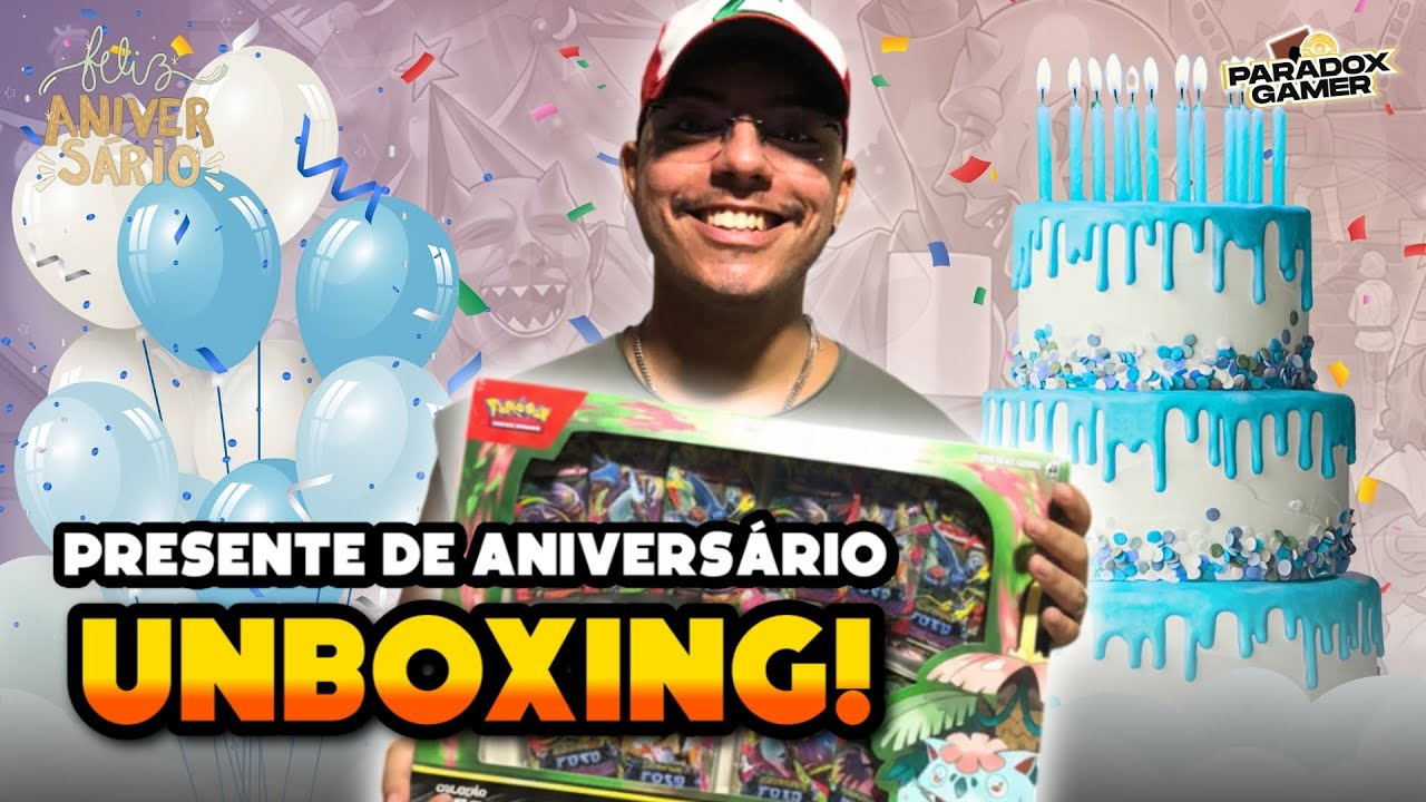 Unboxing BOX Coleção Mega Venusaur ex! Presente de Aniversário.
