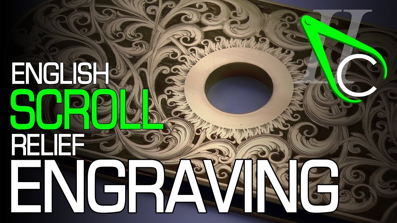 Horological English Scroll Relief Engraving