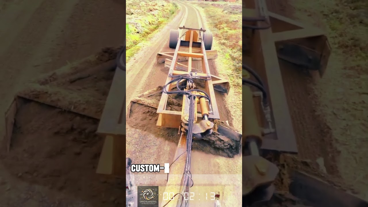Local Innovation! Custom-Built Road Grader for Rural Roads!