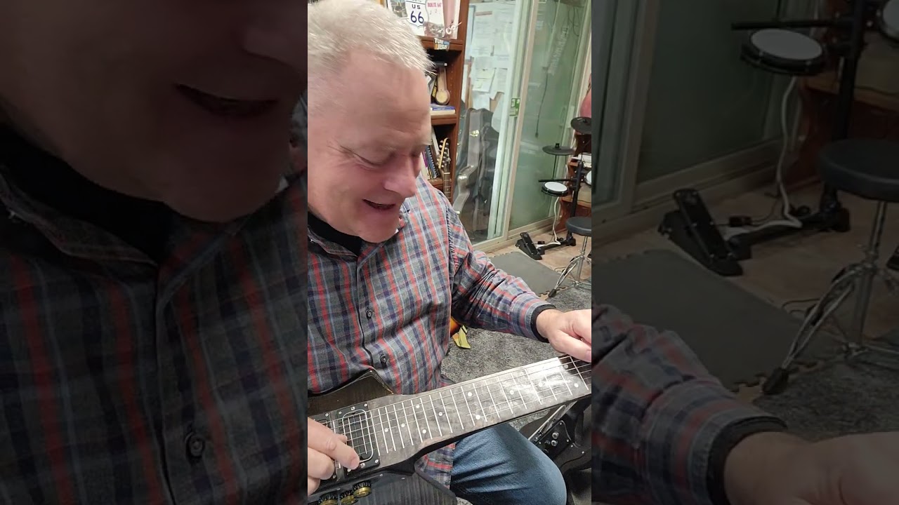 Guitar players adapting to lap steel Melobar #2
