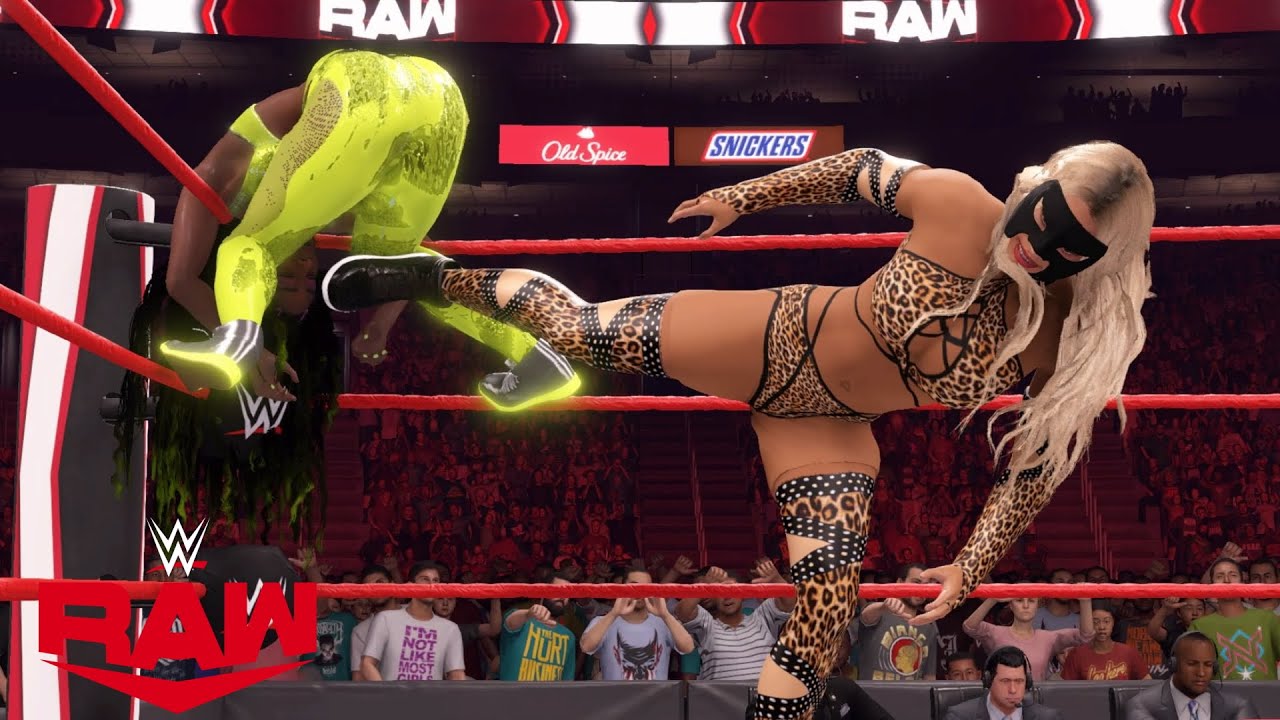 WWE 2K22 RAW NAOMI (W/SASHA BANKS) VS CARMELLA