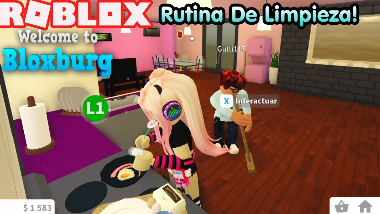 Roblox Bloxburg: Rutina De Limpieza, Vamos Al Super Mercado! Y Mas! Gutti Y Yo!