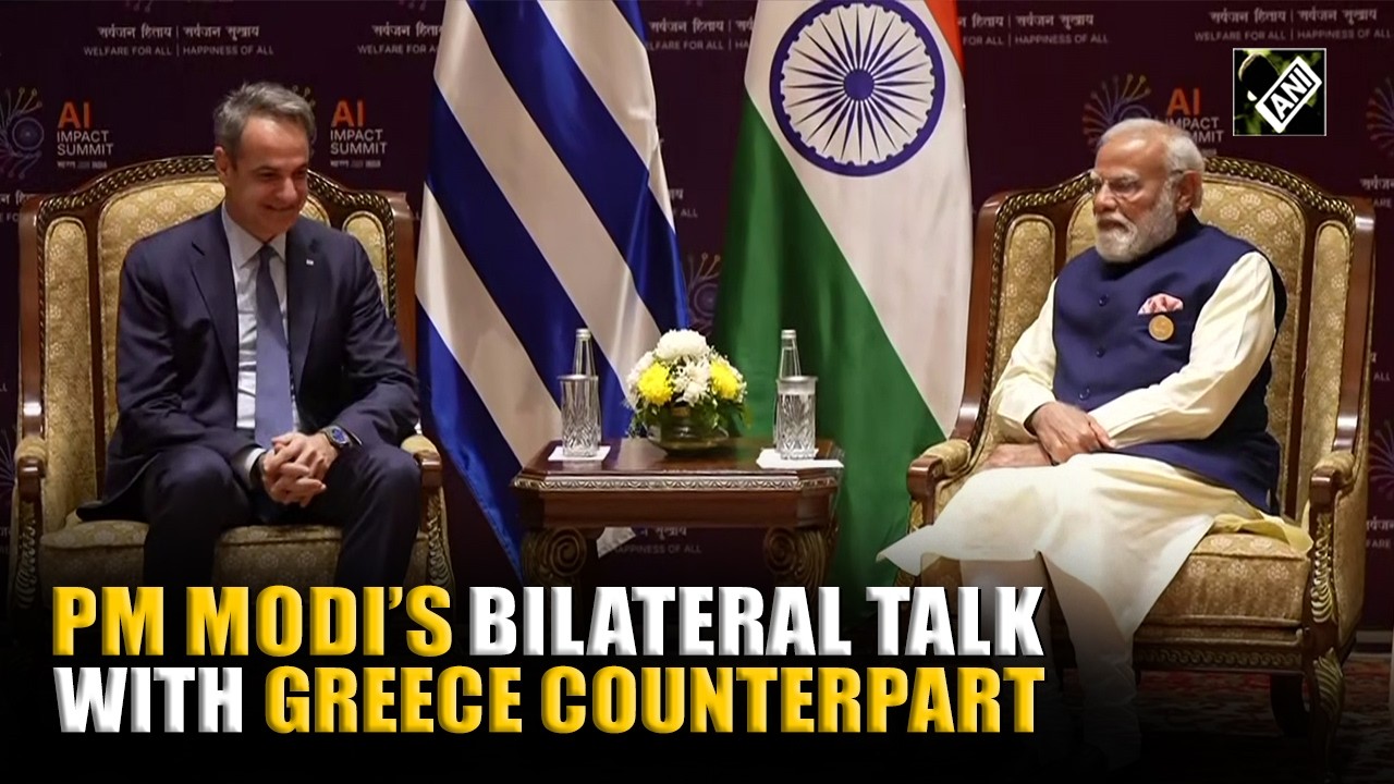 Indian PM Narendra Modi holds Bilateral talks with Greek PM Kyriakos Mitsotakis in New Delhi