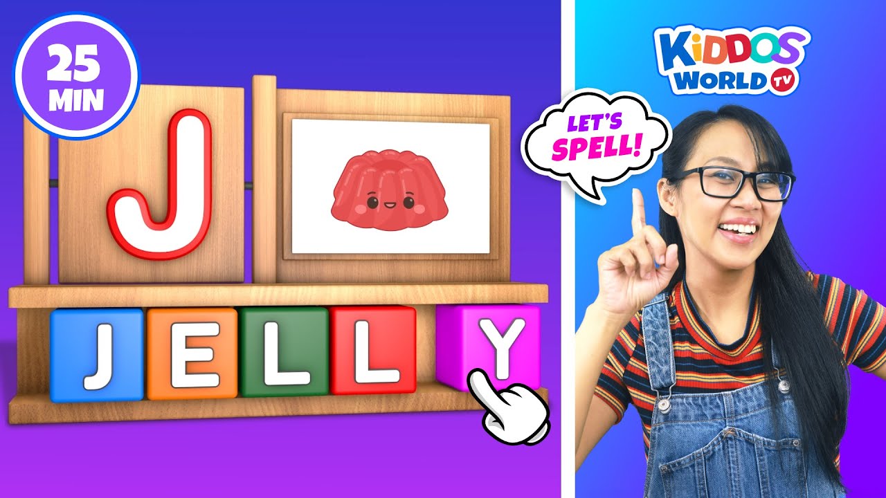 Alphabet Spelling of Words from Letters A to Z&nbsp;- Learning Words Spelling for your Kiddos with Miss V