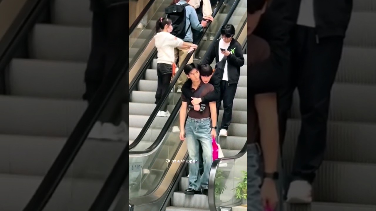 Clingy in public😳🥺| Thai bl| Big Dragon The Series #mosbank #bldrama #fyp #shortsbl #bl #blseries