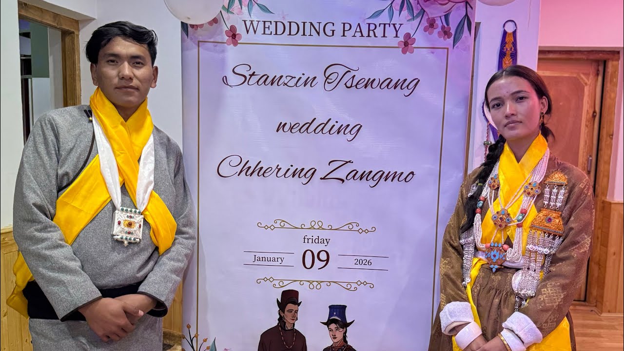 Stanzin Tsewang Wedding Chhering Zangmo ❤️ 