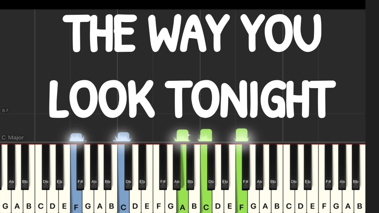 Frank Sinatra - The Way You Look Tonight Piano Tutorial | Medium 
