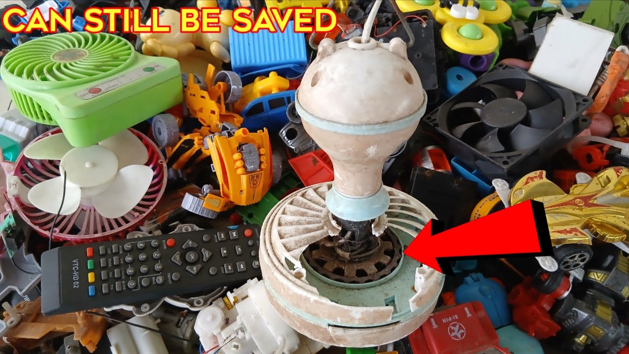 Can this broken mini ceiling fan still be saved?