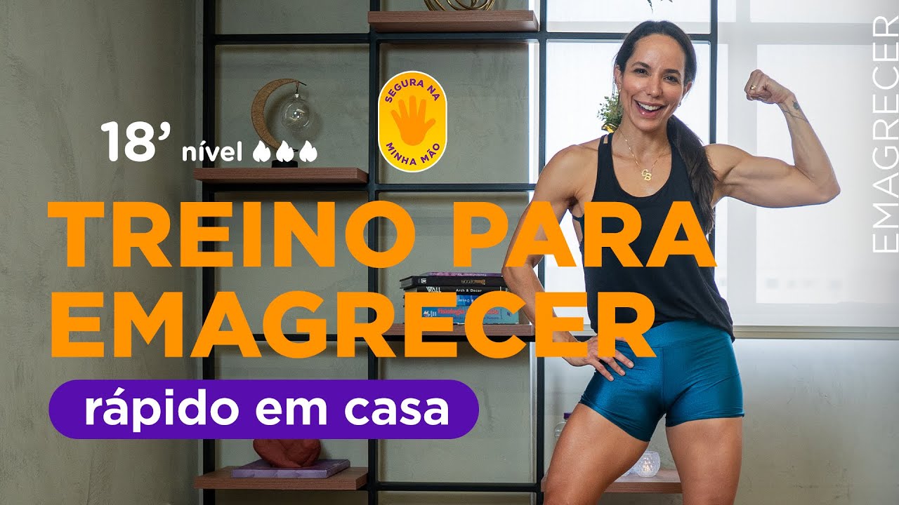 Como perder peso rápido sem sair de casa - treino de 18 minutos - Carol Borba