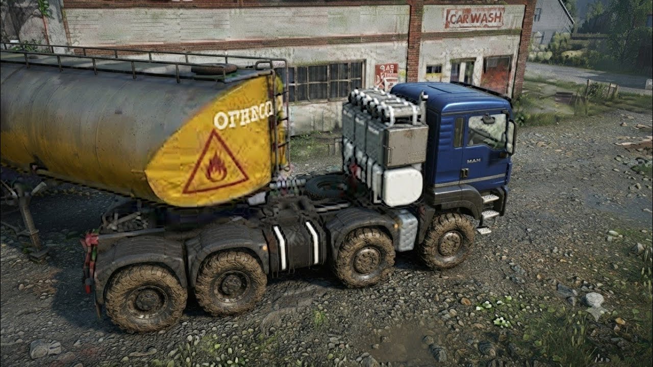 Spintires MudRunner - MAN TGS 41.480 8x8 Truck Trailer Tanker