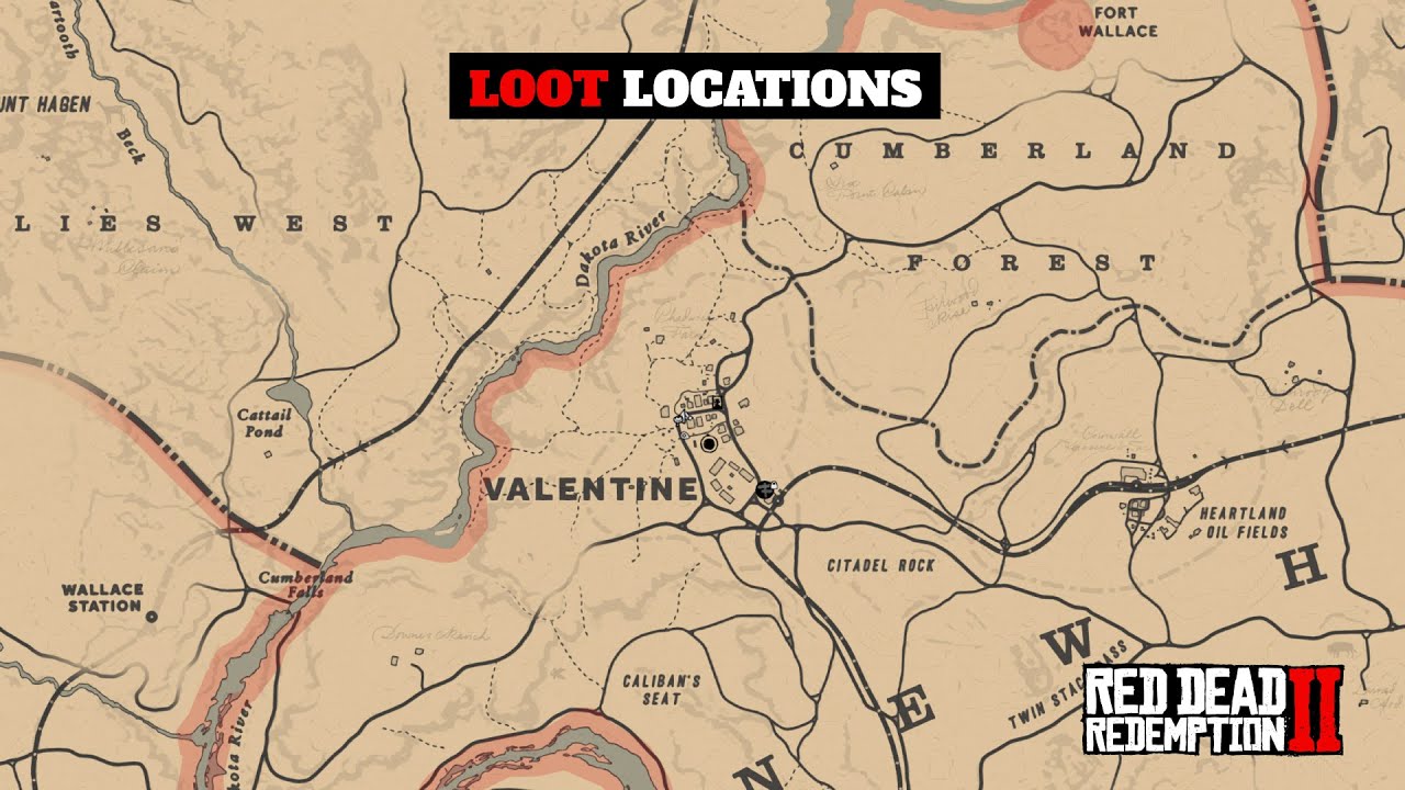 5 Hidden Treasure Locations Near Valentine In RDR 2