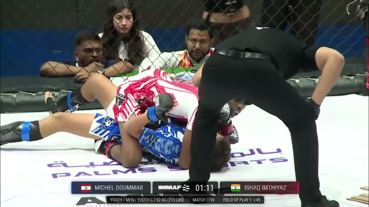 India vs Lebanon 🔥 IMMAF Asian Championship 2025 | Ishaq Imthiyaz | Youth C 52kg
