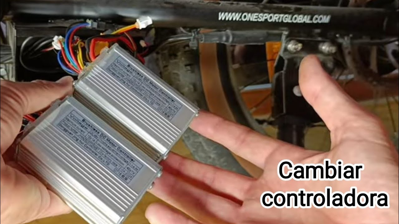 CAMBIAR CONTROLADORA A BICICLETA ELÉCTRICA ONESPORT OT-16. 2 modos de conducción diferentes