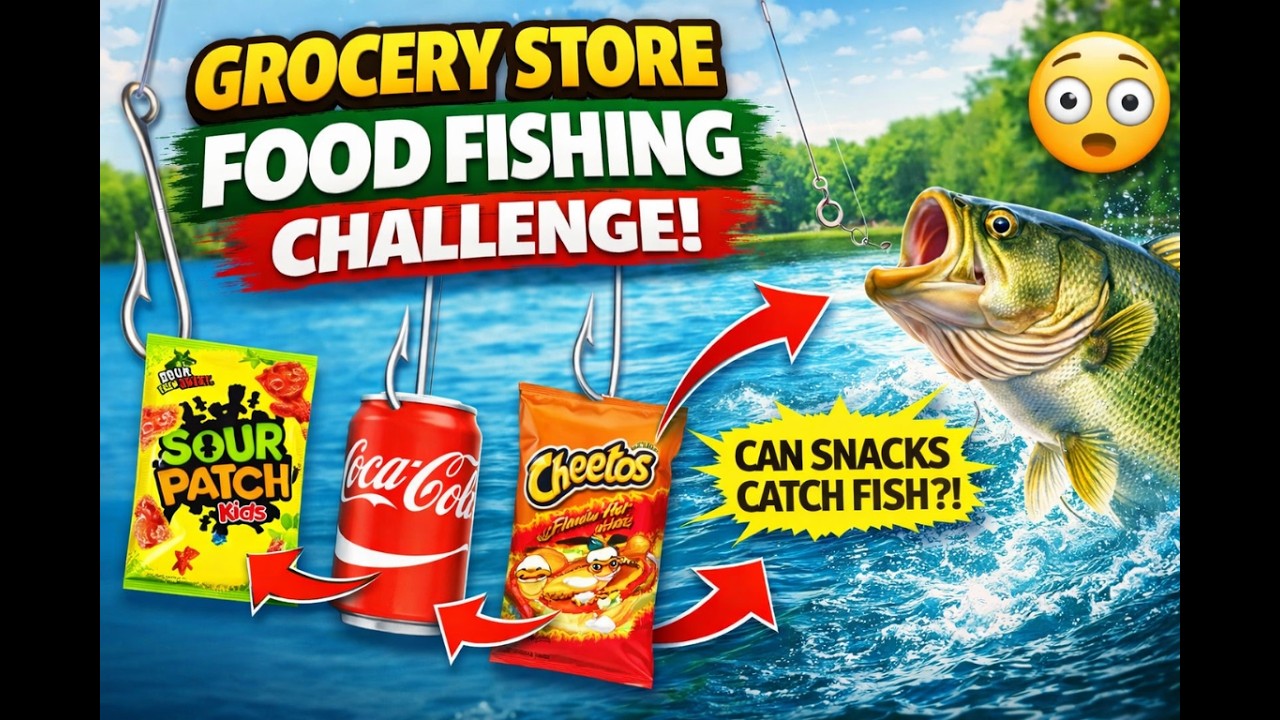 Can Grocery Store Food Catch Fish?! 🎣😲