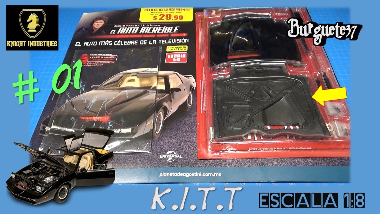 🏎️ El auto increible #1 | KITT Knight Rider - Cofre  | Planeta DeAgostini