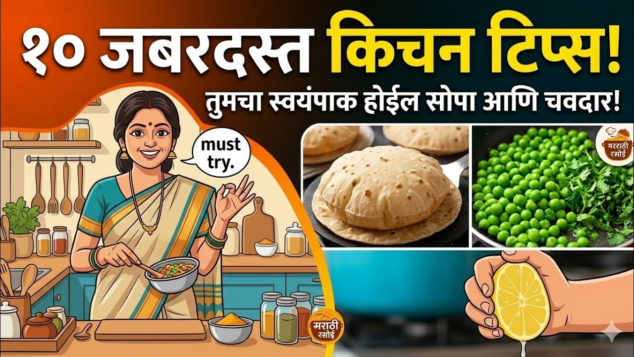 ​१० जबरदस्त किचन टिप्स! तुमचा स्वयंपाक होईल सोपा आणि चवदार | 10 Useful Kitchen Tips
