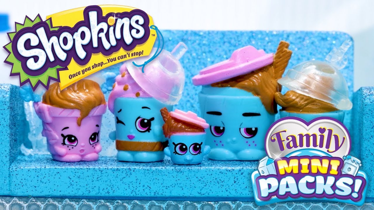 SHOPKINS Family Mini Packs S11 | Trapped in the Freezer! With The Drinky Dinks | Webisode