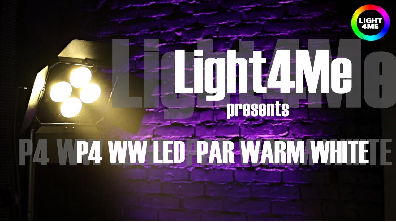 Light4Me  P4 WW LED PAR WARM WHITE - reflektor sceniczny ciepły biały
