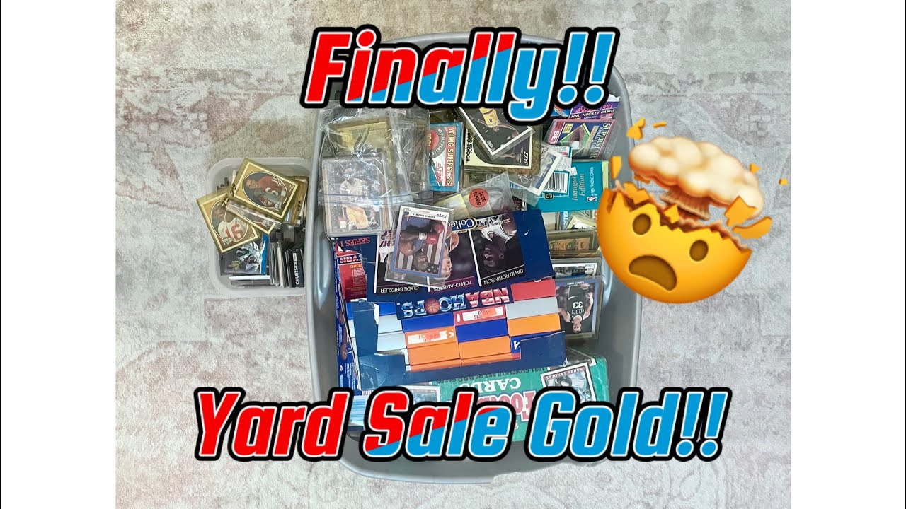 Massive Sports Card Find At Yard Sale!!