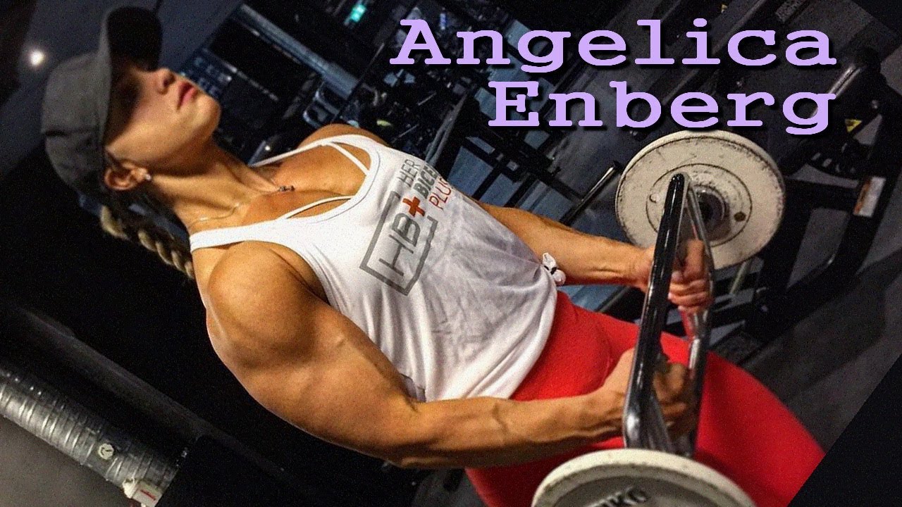 Angelica Enberg powerful Swedish fitness girl | 23yo 320lbs squats