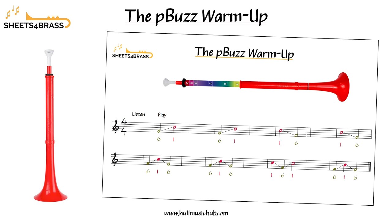 The pBuzz Warm Up - Sheet Music and Play Along