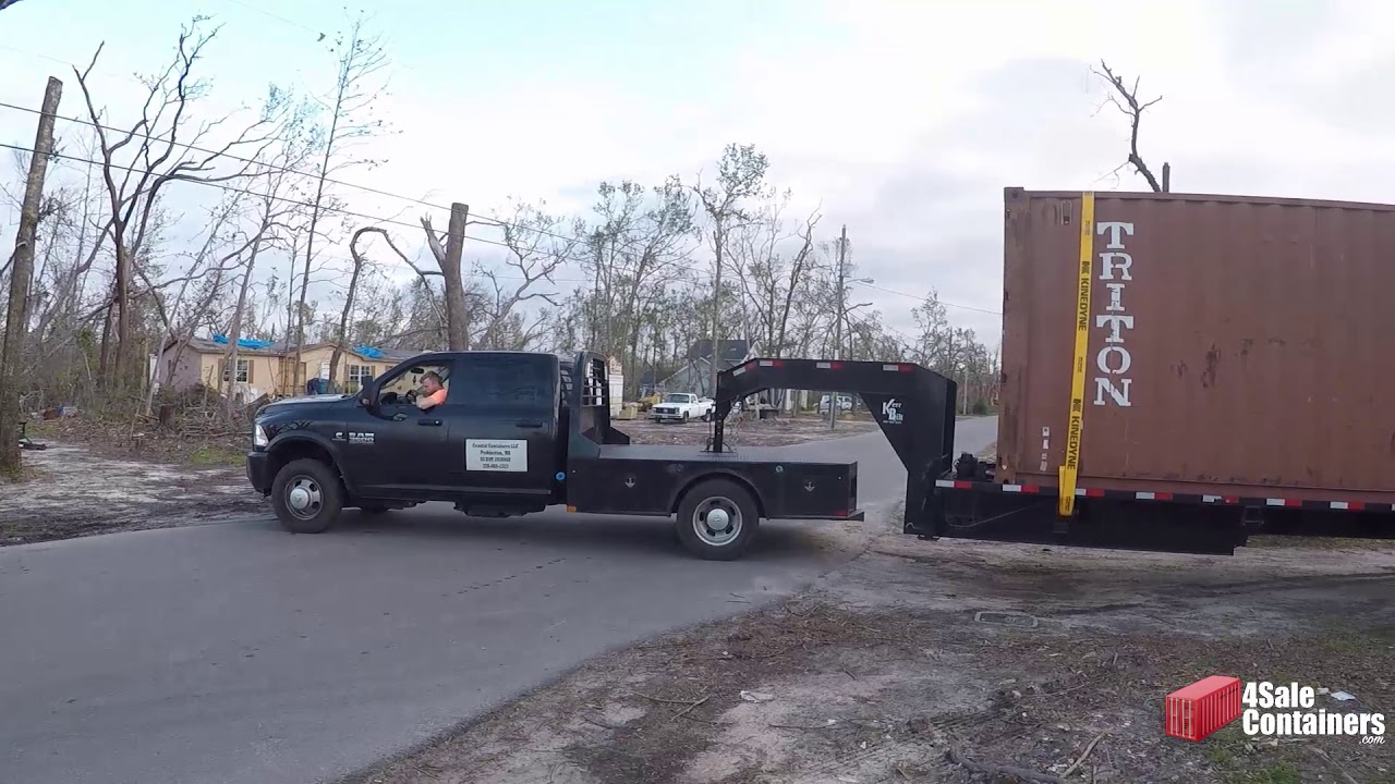 Delivering a 40 foot Shipping Container for Sale to Parker Florida