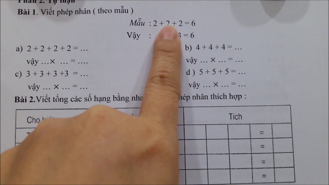 Toán lớp 2-(Nâng cao) Ôn tập phép nhân, thừa số-tích. Học cùng cô Lan 0968 035 669