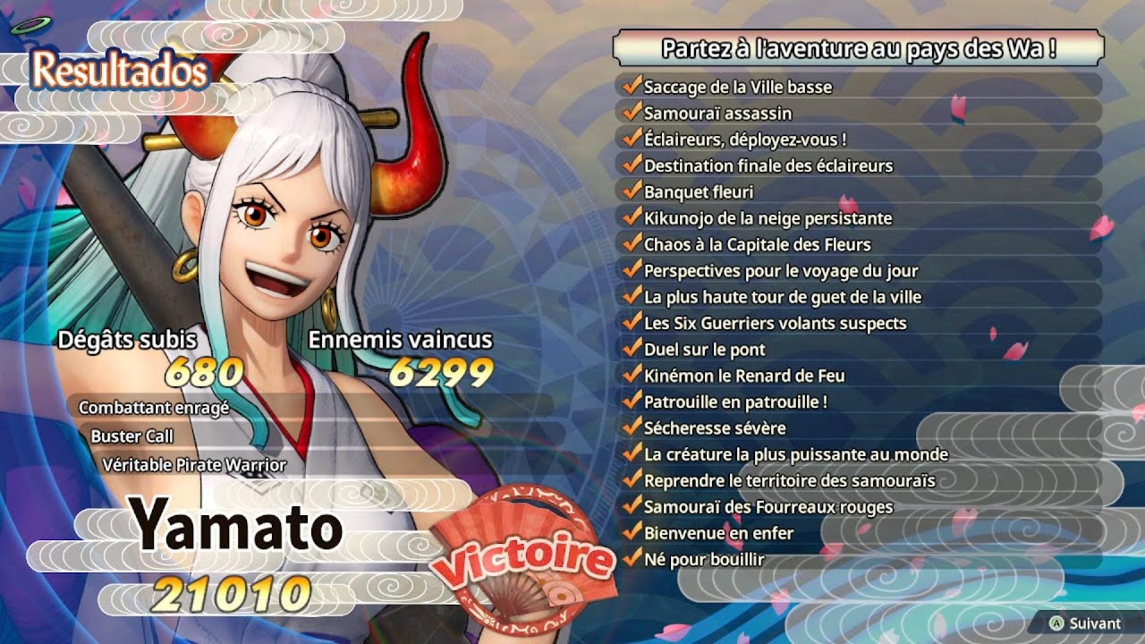 GUIDE NOUVELLES MISSIONS YAMATO  - ONE PIRATE WARRIORS 4 DLC #1