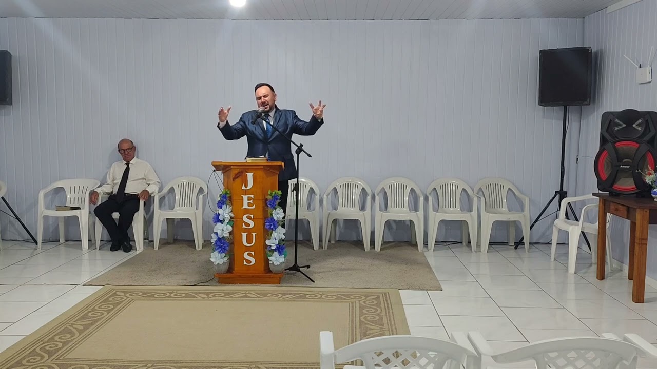 Pastor Agnaldo lima louvando a Deus em Osório RS no culto da família 07/03/2026.