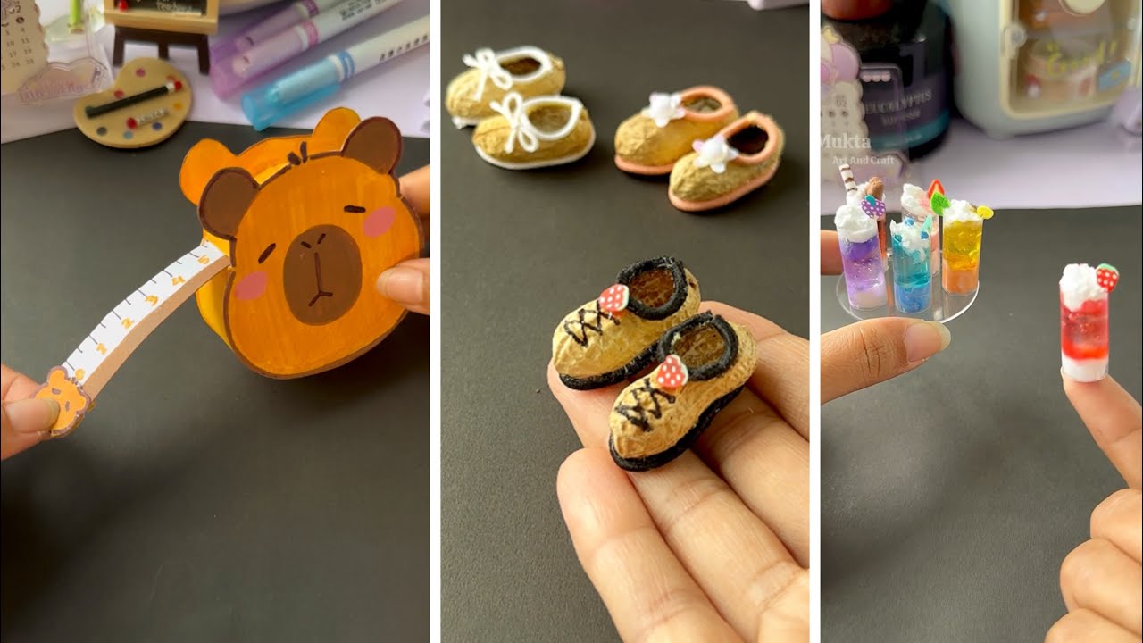 Easy & Creative Paper Crafts When You’re Bored | School Supplies | miniature craft | Desk Organizer