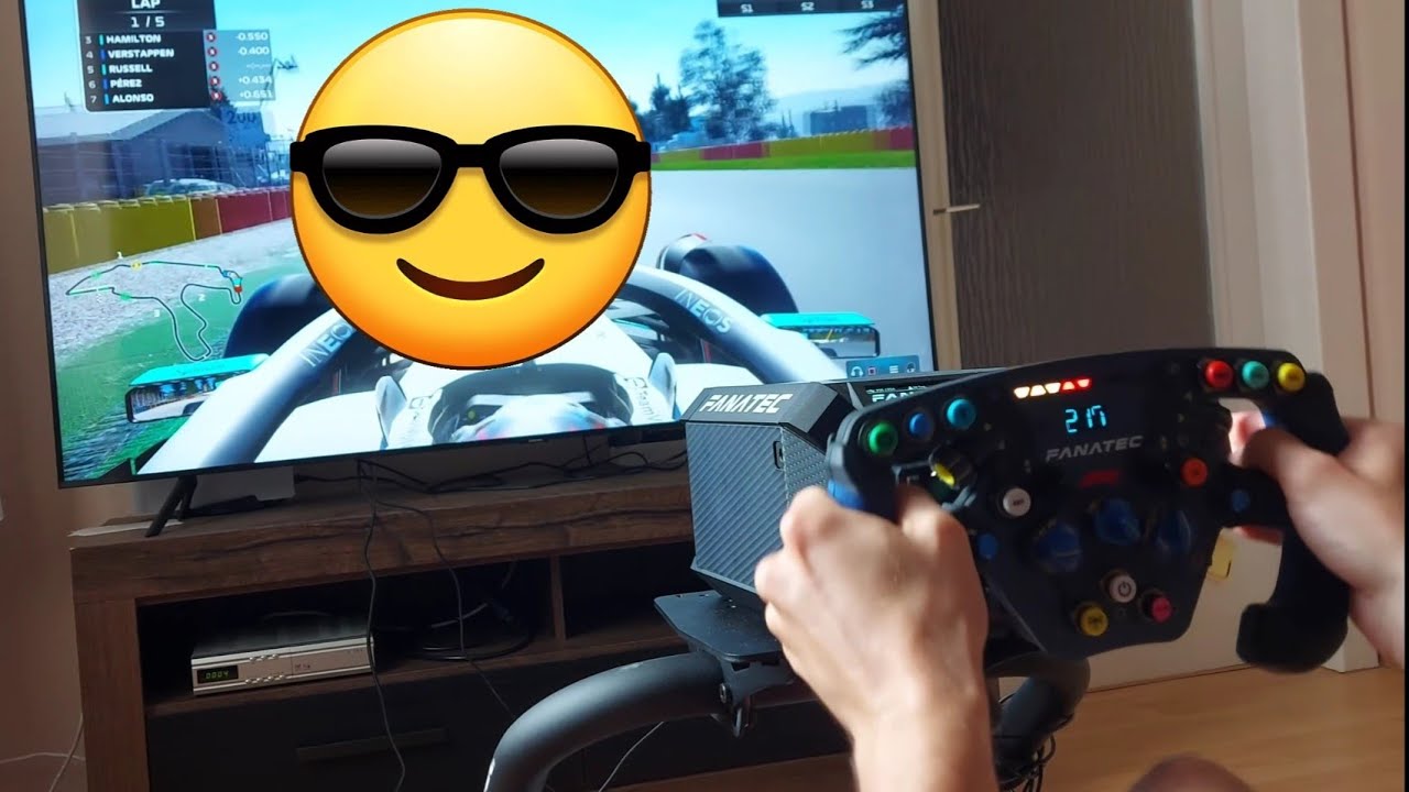 F1 22 Belgium Fanatec Podium Racing Wheel F1