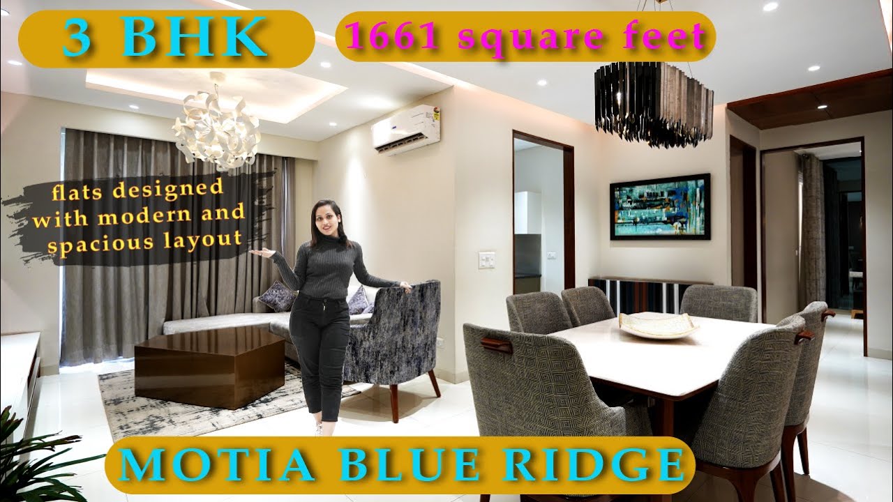 Motia Blue Ridge 🔥 Luxury Apartments 💁‍♀️ 3 & 3+1 BHK at Peer Muchalla (Zirakpur) 📍 Near Panchkula