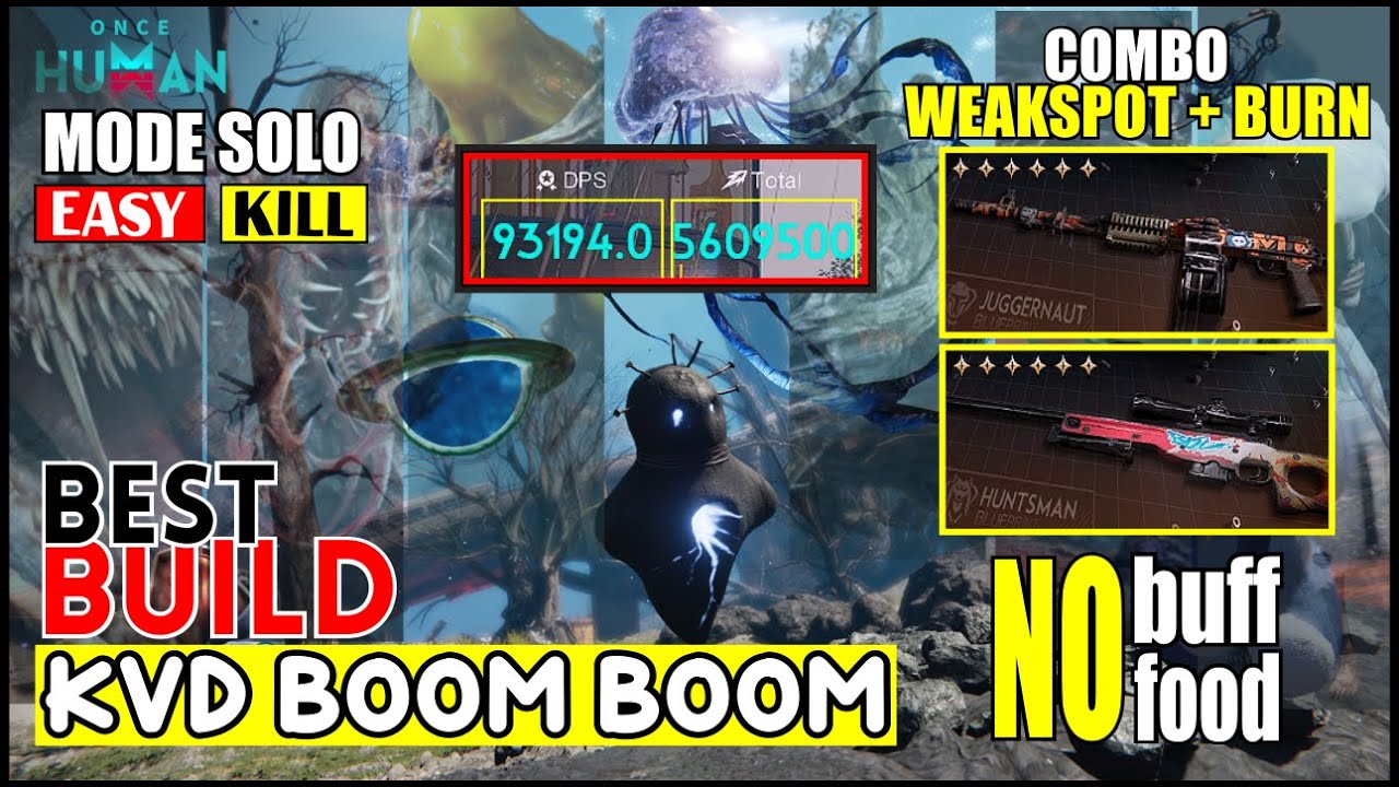 BUILD KVD BOOM BOOM & BINGO COMBO WEAKSPOT - BURN | EASY KILL | BEST BUILD ENDGAME【ONCE HUMAN】