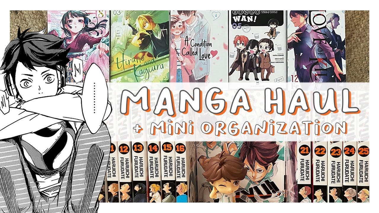 july manga haul + shelf reorganization | 50+ VOLUMES