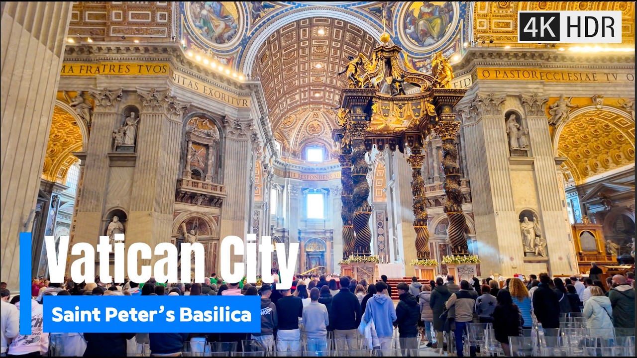 Inside St Peter&rsquo;s Basilica | Vatican City Full Tour 4K