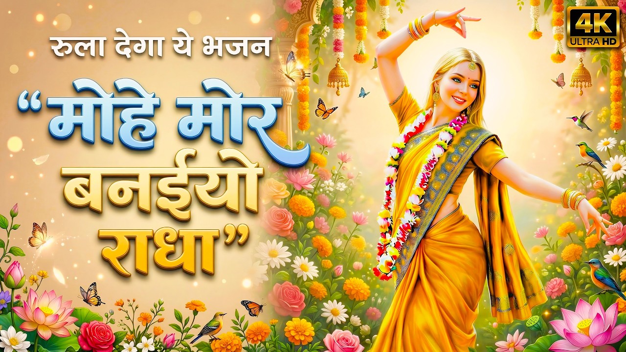 मोहे मोर बनइय्यो राधा |Mohe Mor Banaiyo Radha Apne Vrindavan Ko|Peaceful Radha Krishna Bhajan#radha