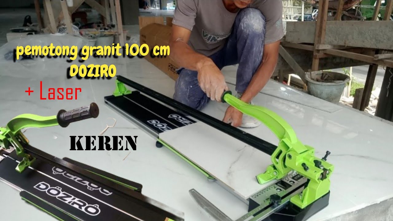 unboxing dan test pemotong granit DOZIRO 100cm x 100 cm...mantap @trisupriyoj