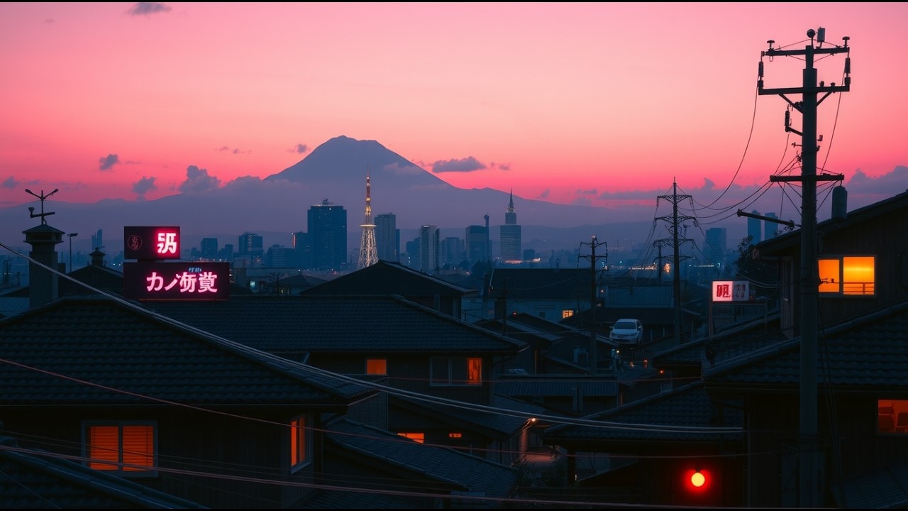 Streets Holding Familiar Light 🌸 90s Japanese Evening Lofi