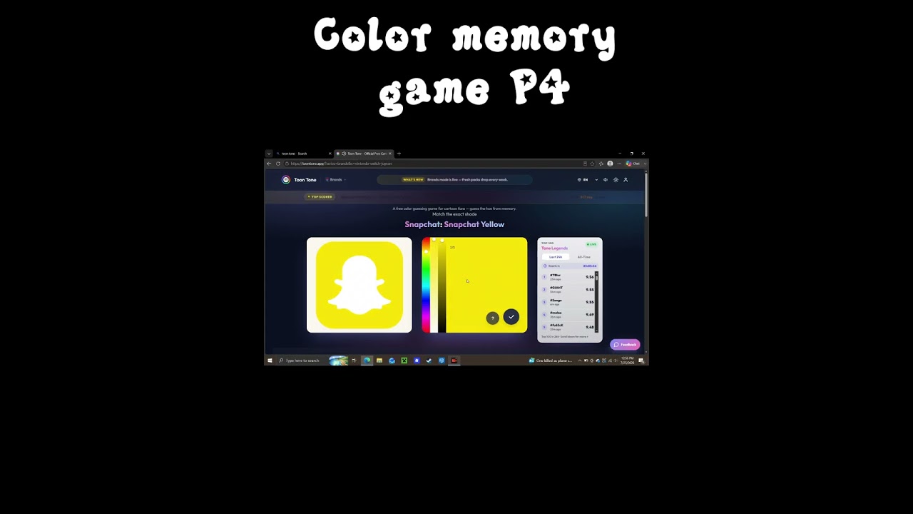 Color memory game Part 4