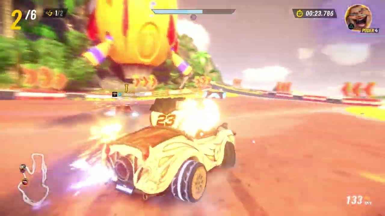 Disney Speedstorm_corrida jornada na ilha com muai vencendo em #1 🏁