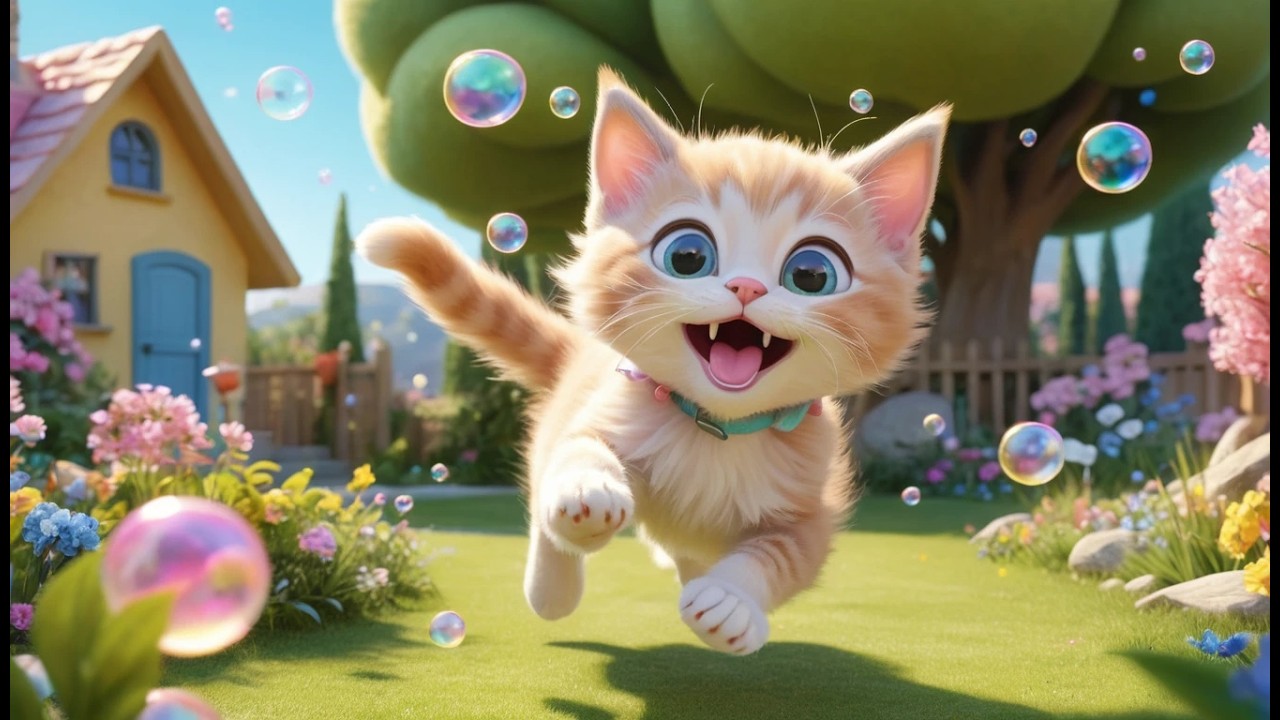 Kitten’s Bubble Trouble 🐱🫧 | Fun Bath Time Song & Kids Nursery Rhymes