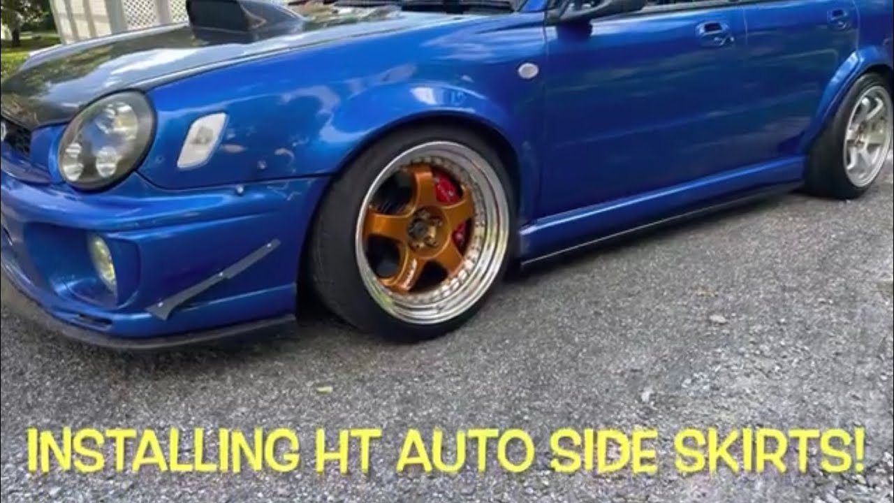 HT Auto side skirt extensions on my 2002 wrx wagon!